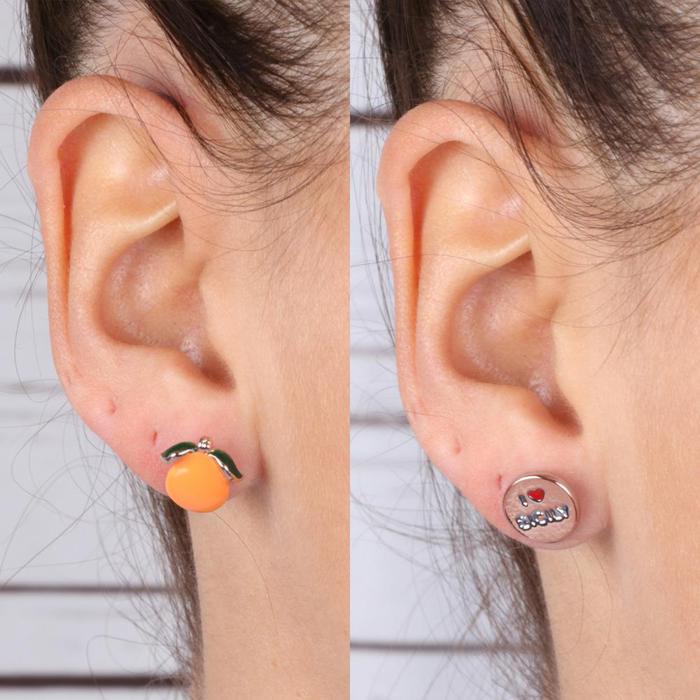 Boucles d'oreilles en métal