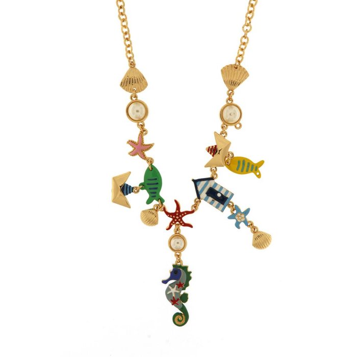 Collana in Metallo con simboli marini