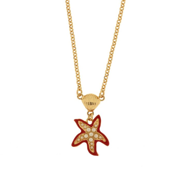 Collana in Metallo con stella marina pendete