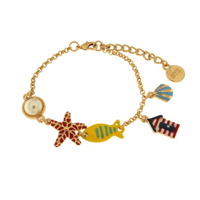 Bracciale in Metallo con simboli marini