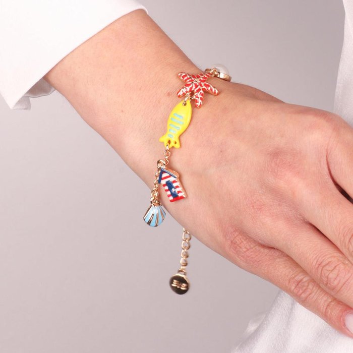 Bracciale in Metallo con simboli marini