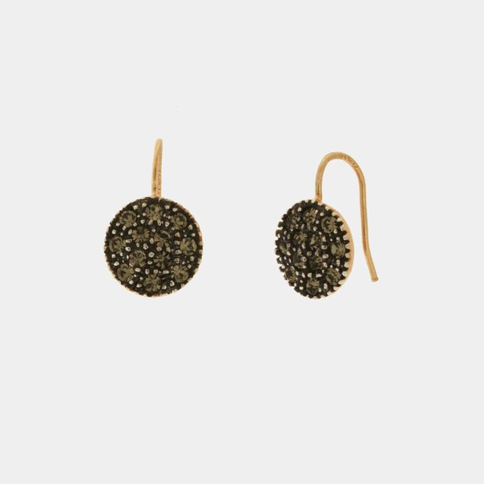 Orecchini in Argento 925 con cristalli fume'