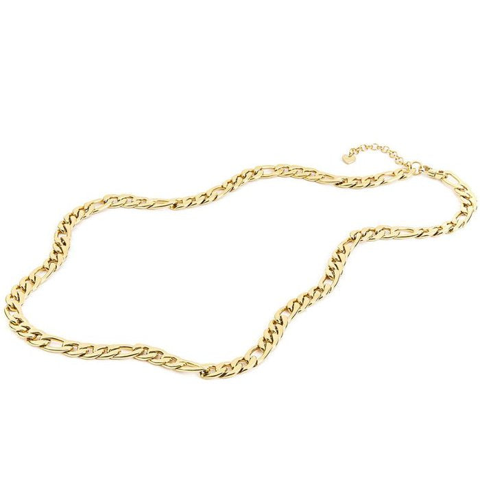 Women's necklace groumette mesh laminated