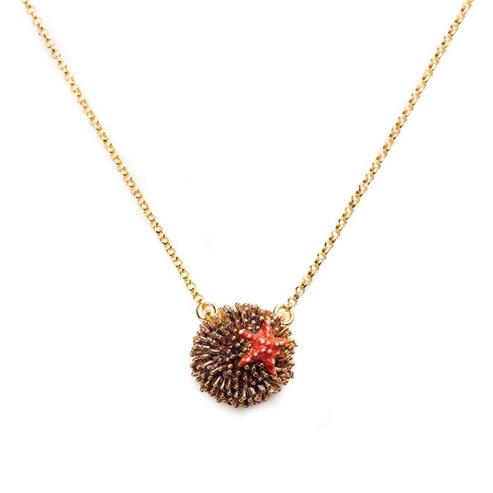 Hedgehog Quills/Starfish Necklace