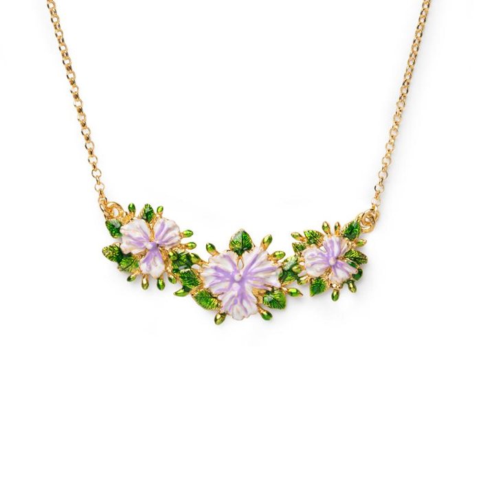 Mini Caper Flower Necklace