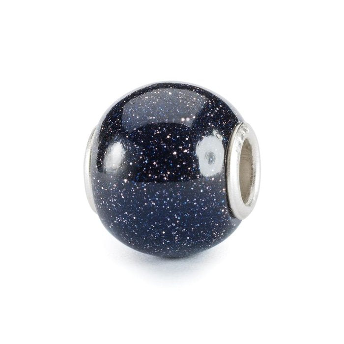 Round Blue Goldstone Bead