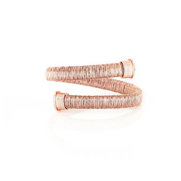 Rose gold plated bronze bracelet