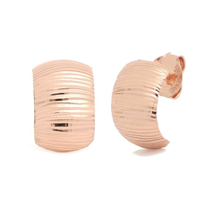 Rose Gold Bronze Earrings