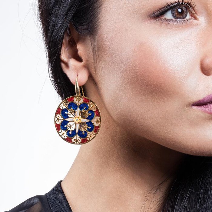 Cathedral Fluorescent Earrings