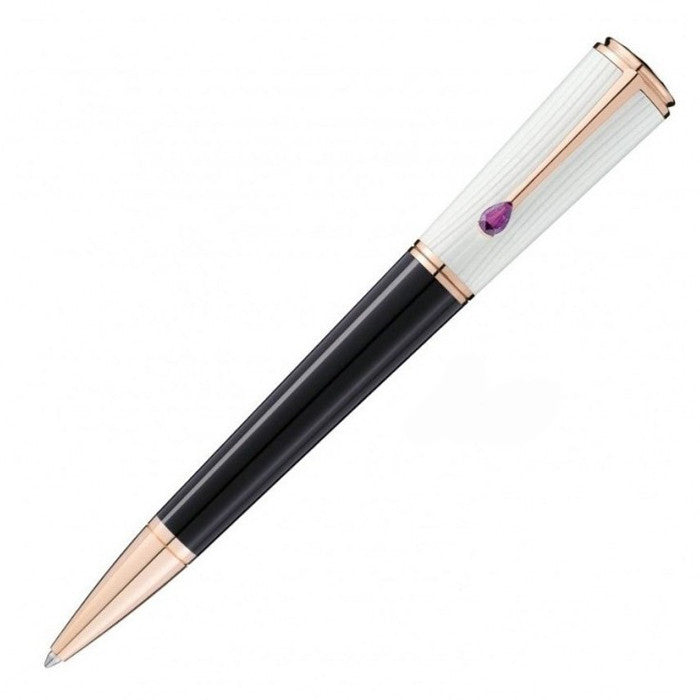 STYLO À BILLE EN PIERRE AMÉTHYSTE INGRID BERGMAN ÉDITION LIMITÉE