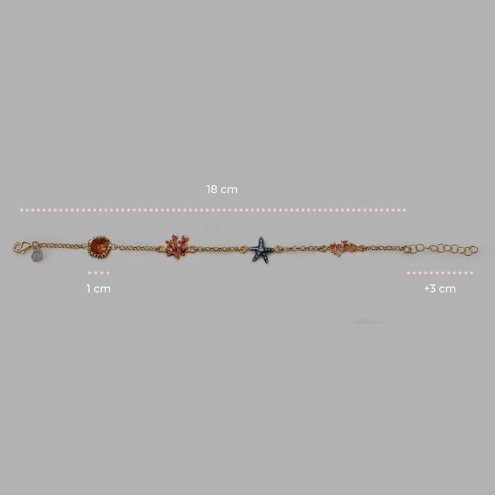 Bracelet Rolo 4 Symboles Marins