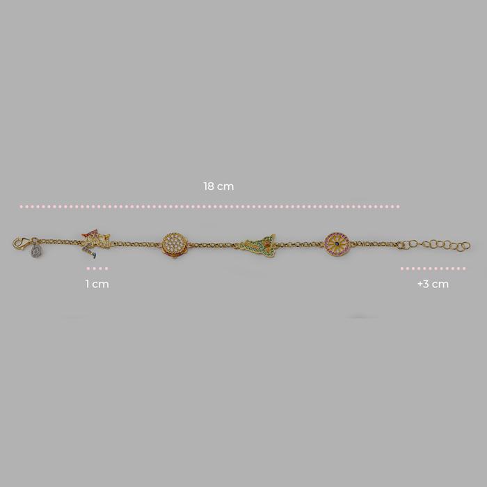Bracciale Rolò 4 simboli Sicilia Lapilli