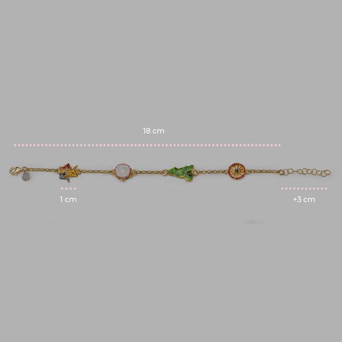 Rolo Bracelet 4 Symbols Sicily