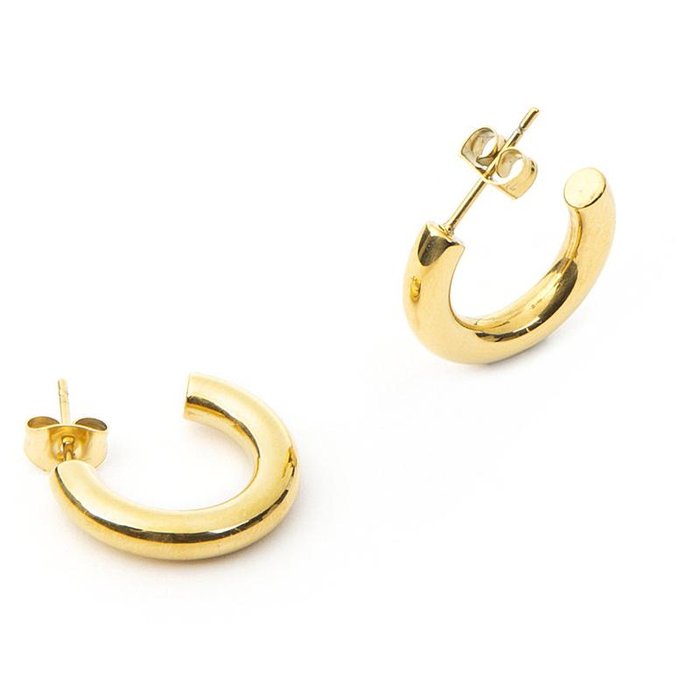 Boucles d'oreilles créoles laminées