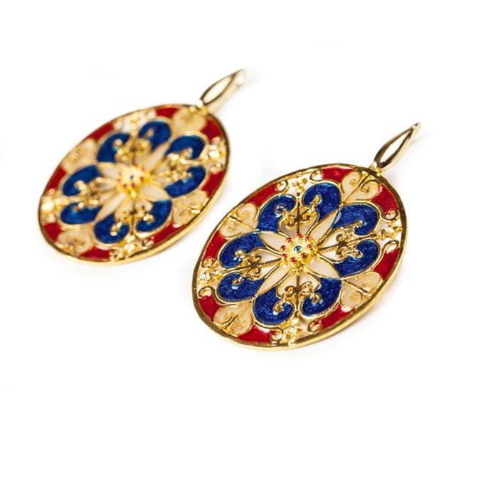 Cathedral Fluorescent Earrings