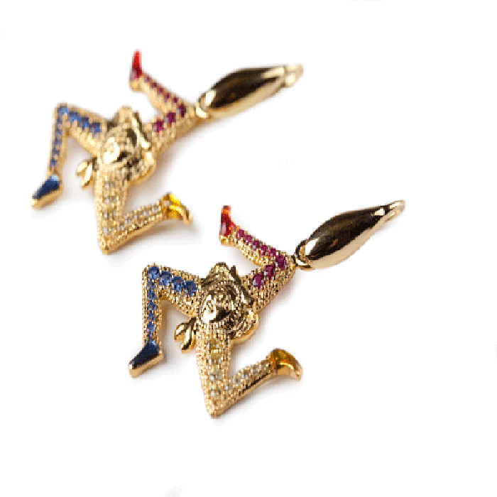 Boucles d'oreilles Trinacria Lapilli