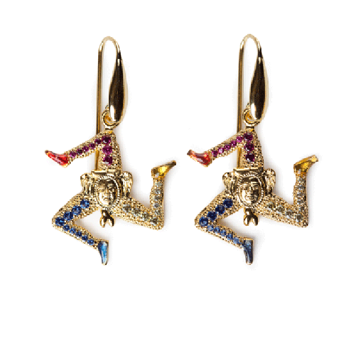 Boucles d'oreilles Trinacria Lapilli