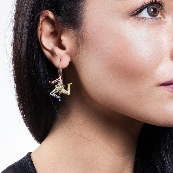 Boucles d'oreilles Trinacria Lapilli