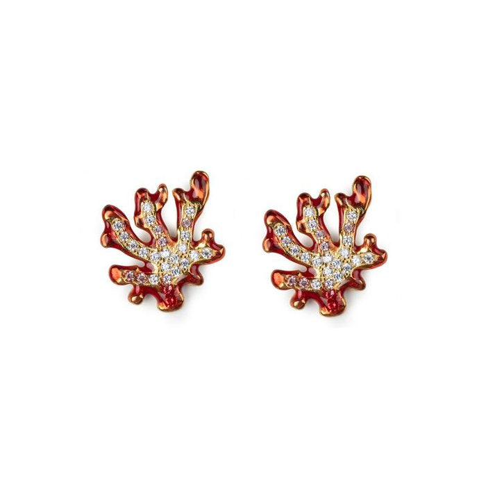 Orecchini Mini Corallo Lapilli