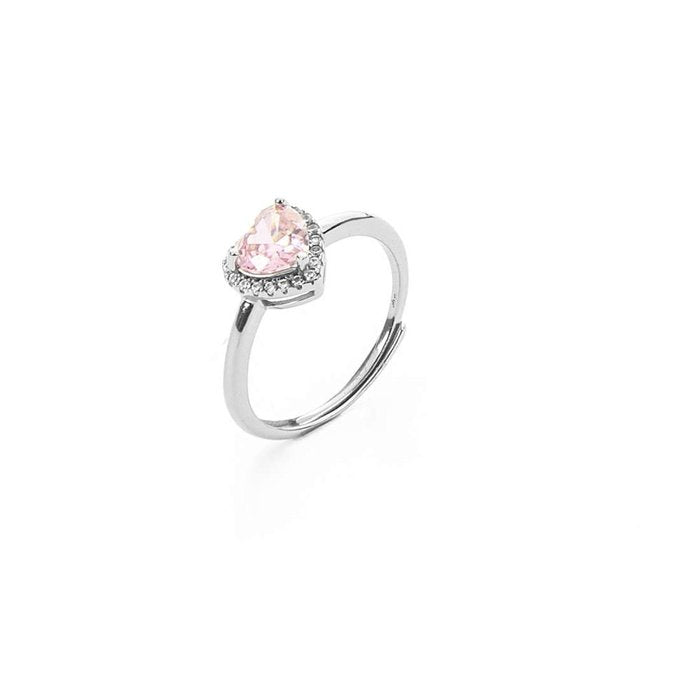 Anello cuore rosa