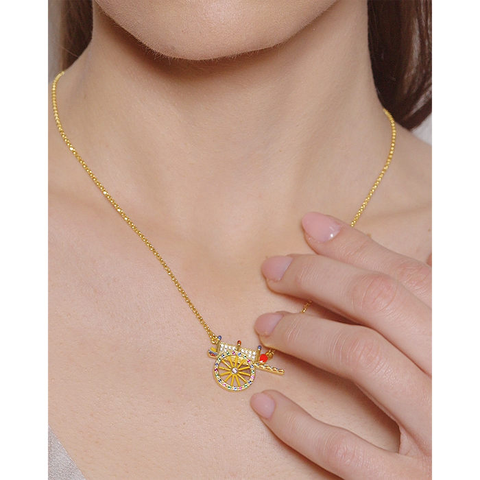 Collana Carretto Lapilli