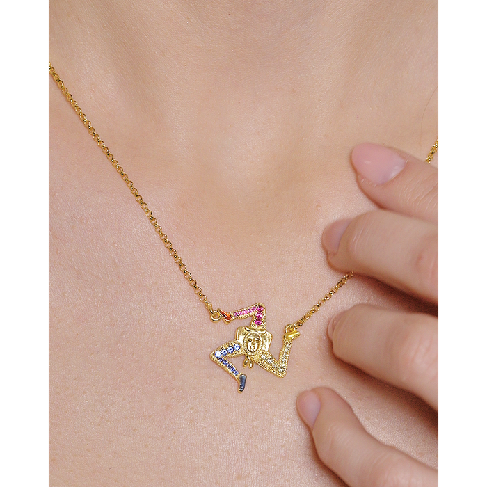 Collier Trinacria Lapilli