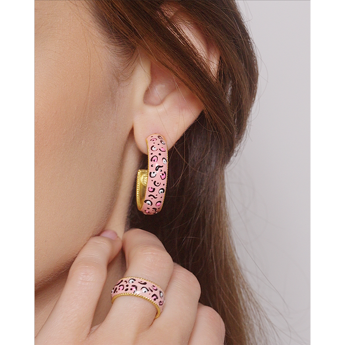 Leopard Animal Stud Earrings