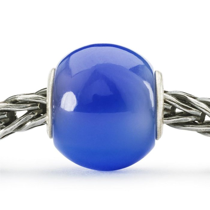 Agate bleu foncé ronde
