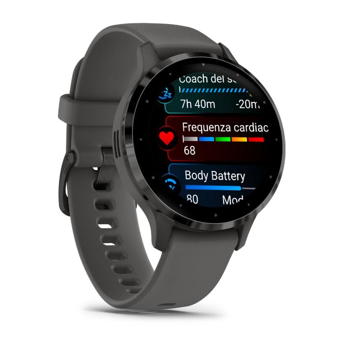 Venu® 3S, gris galet et ardoise avec bracelet en silicone
