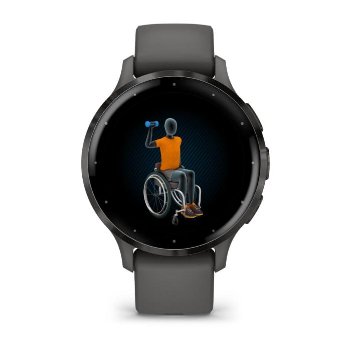 Venu® 3S, gris galet et ardoise avec bracelet en silicone