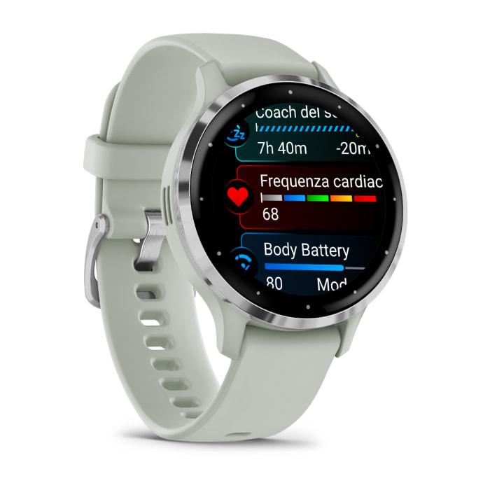 Venu® 3S, gris sauge et argent avec bracelet en silicone