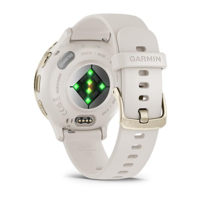 Venu® 3S, Ivory & Soft Gold con cinturino in silicone