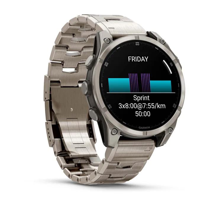 Fēnix® 8 - 47 mm, AMOLED, saphir, titane avec titane