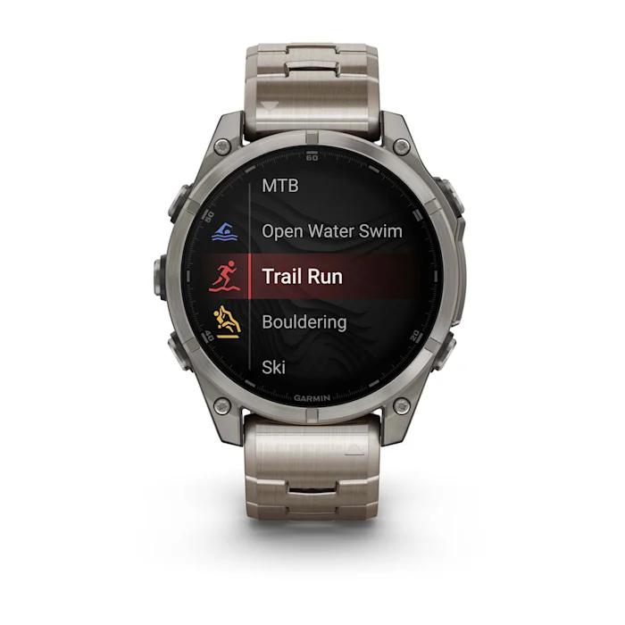 Fēnix® 8 - 47 mm, AMOLED, saphir, titane avec titane