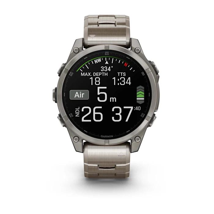 Fēnix® 8 - 47 mm, AMOLED, saphir, titane avec titane