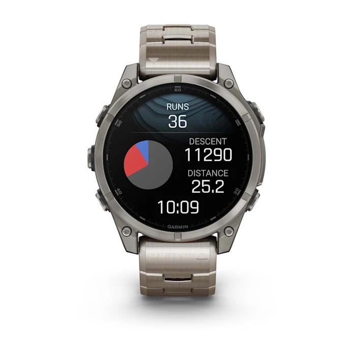 Fēnix® 8 - 47 mm, AMOLED, saphir, titane avec titane