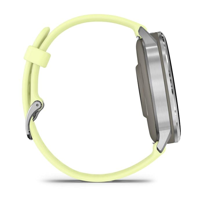 Venu® 4 – 45 mm, Silver con cinturino in silicone Citron