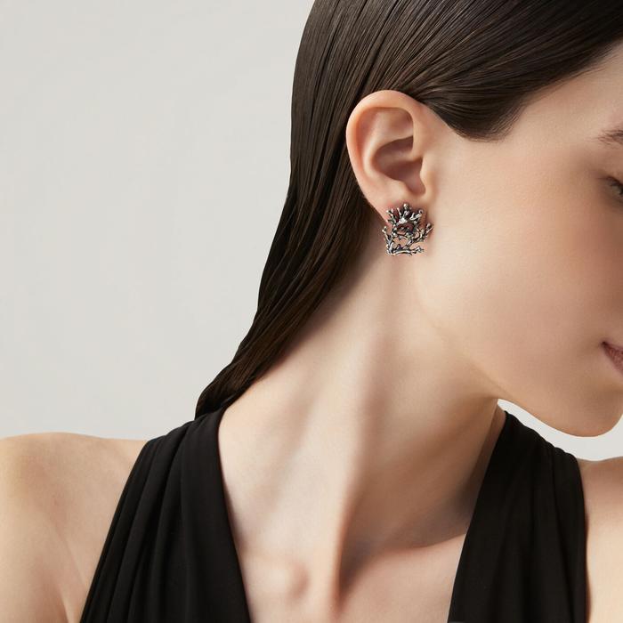 Medium Coral Earrings