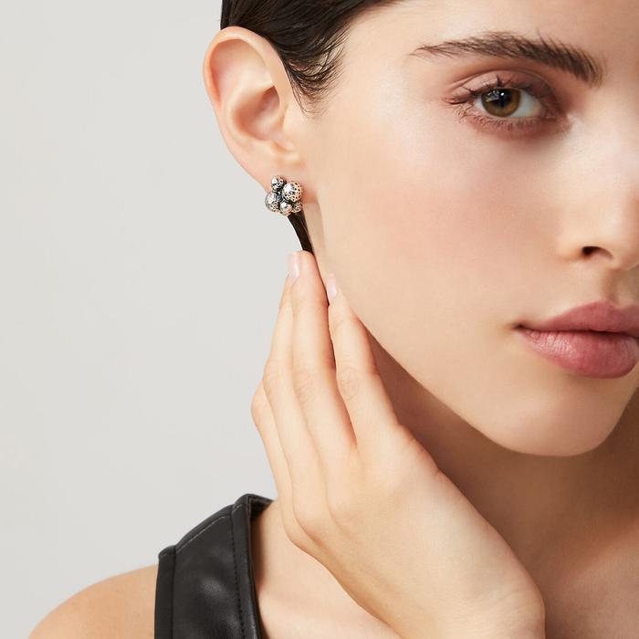 Bubbles Button Earrings