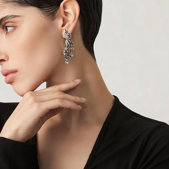 Fireworks Waterfall Earrings