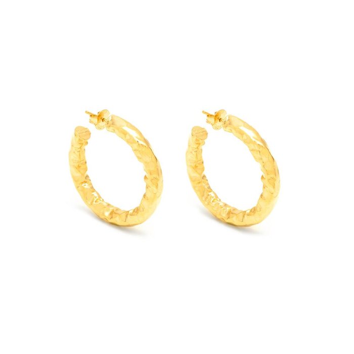 Medium Stone Earrings