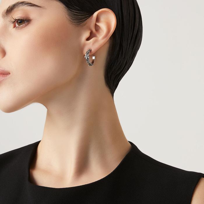 Millefiori Hoop Earrings