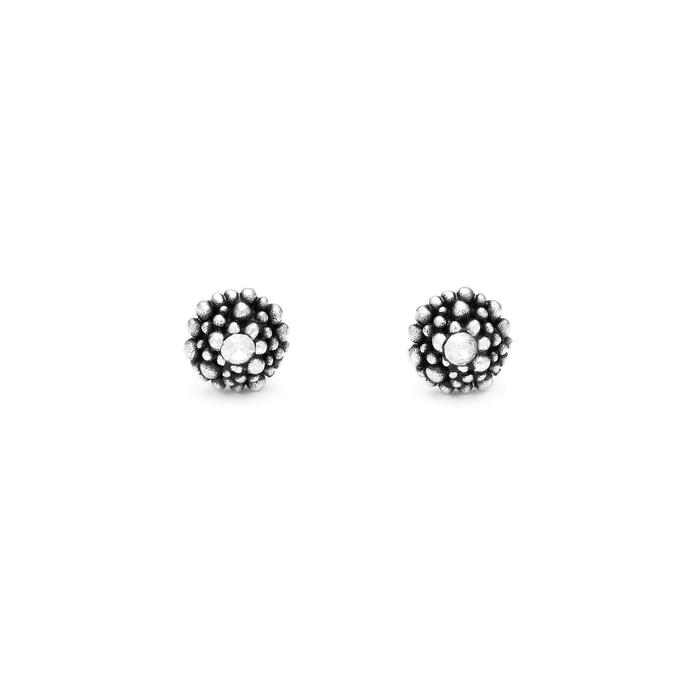 Mini Perlage And Zircon Earrings