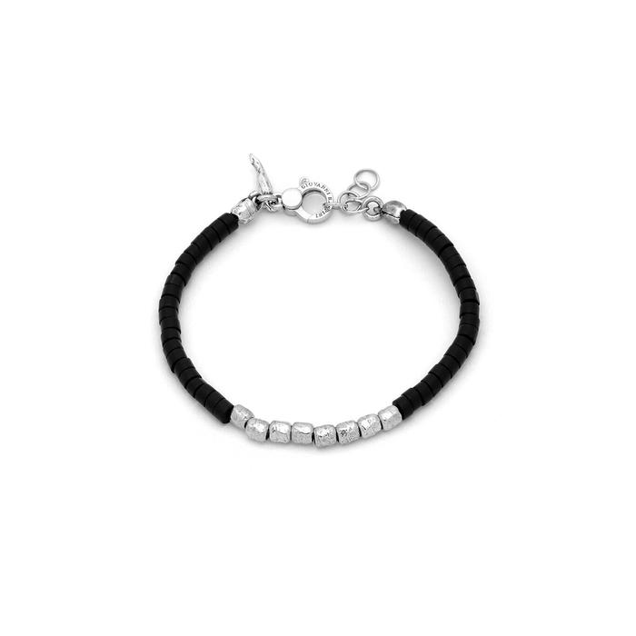 Bracciale Granelli E Agata Nera