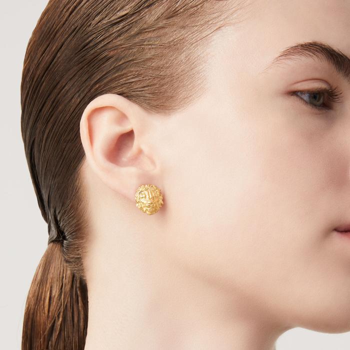 Boucles d'oreilles tête de lion
