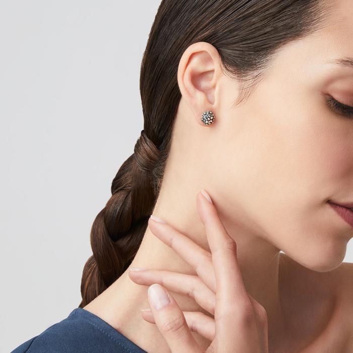 Petites boucles d'oreilles marguerite brillante