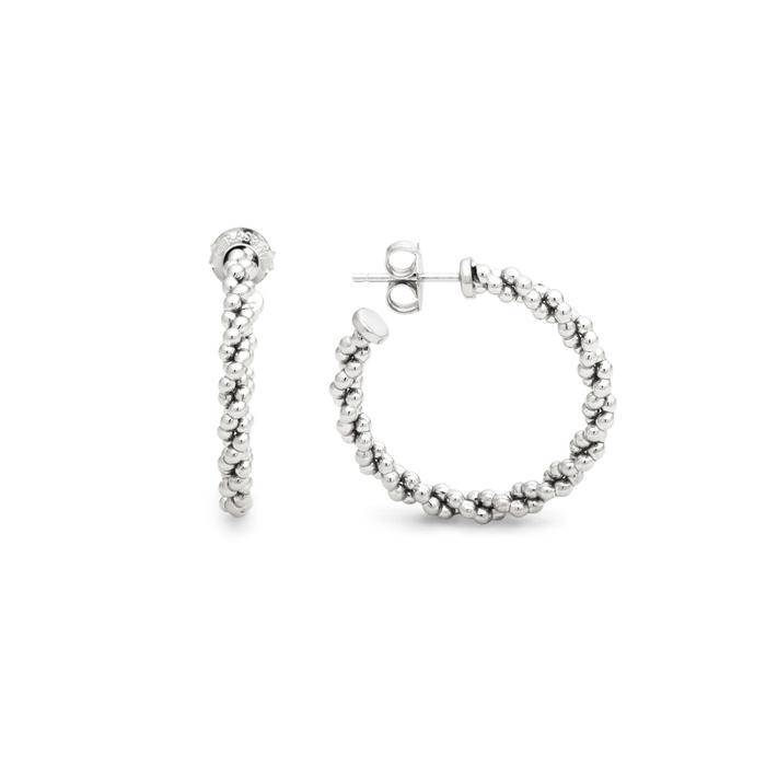 Orecchini Cerchio Treccia Medi