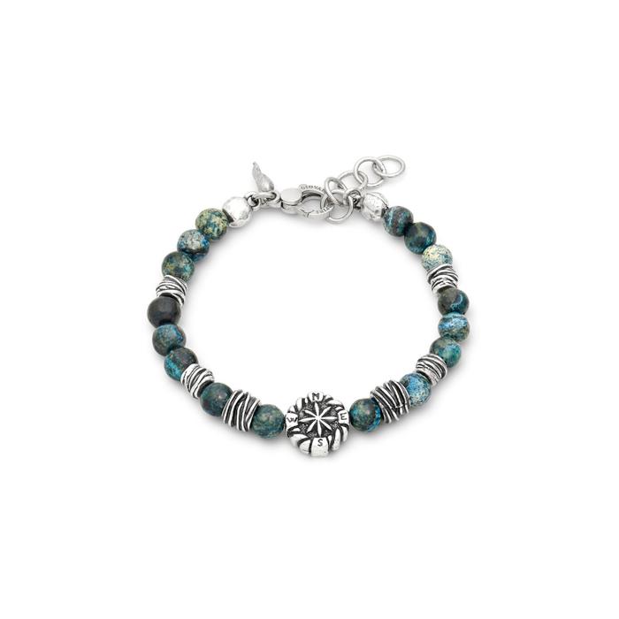 Bracciale Rosa Dei Venti Diaspro Verde