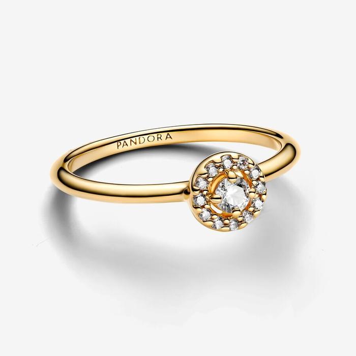 Anello Punto Luce e Pavè