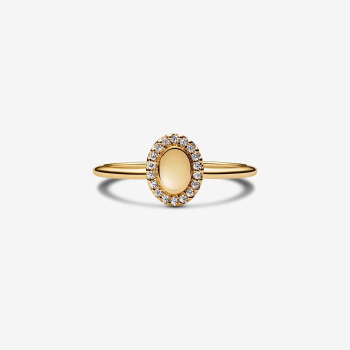Anello Ovale e Pavè da incidere